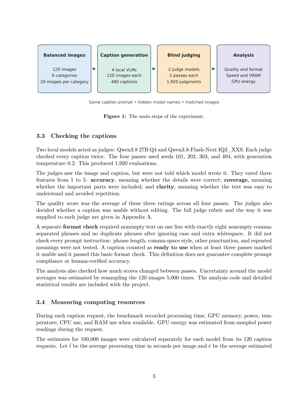 Page 3 of 11 of Image Captioning on a Laptop: Comparing the Quality and Efficiency of Local AI Models