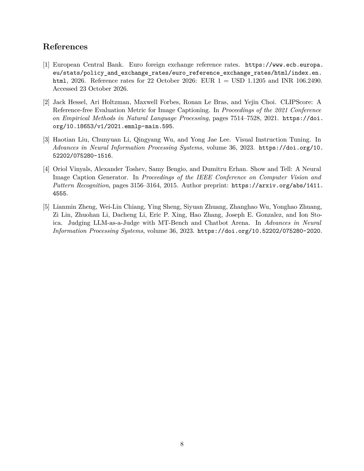 Page 8 of 11 of Image Captioning on a Laptop: Comparing the Quality and Efficiency of Local AI Models